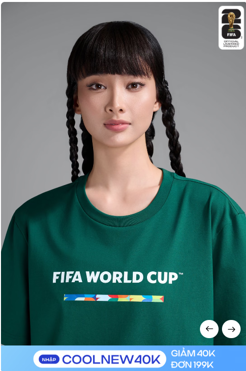 Áo Tshirt Cotton Compact Fifa World Cup 26 - CR7 - Ảnh 3