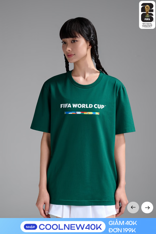 Áo Tshirt Cotton Compact FIFA World Cup 26 - CR7