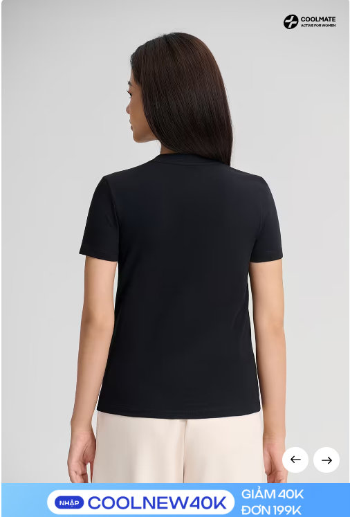 Áo Tshirt Regular nữ 100% Cotton - Ảnh 3