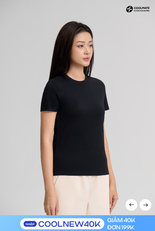Áo Tshirt Regular nữ 100% Cotton - Ảnh 2