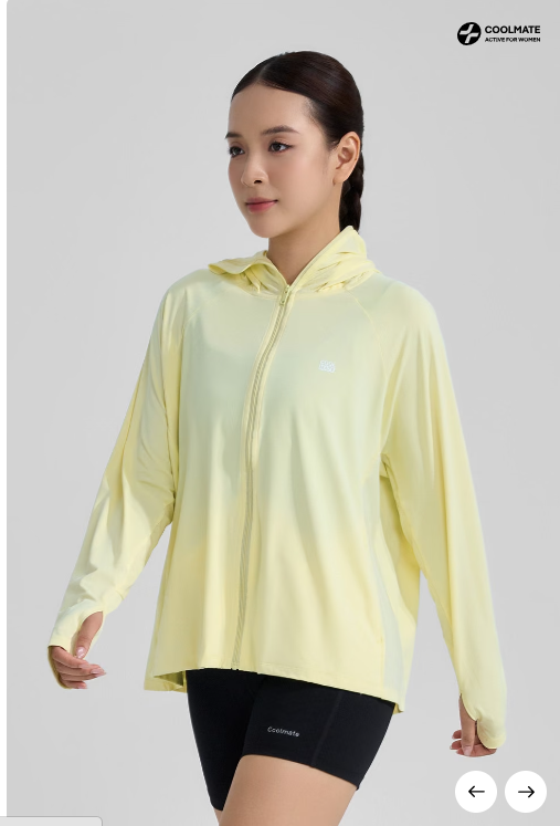 Áo khoác nữ chống nắng AirSwing Cooling Sun Protection UPF50 Chống tia UV (UPF50+, UVA/UVB >99%)