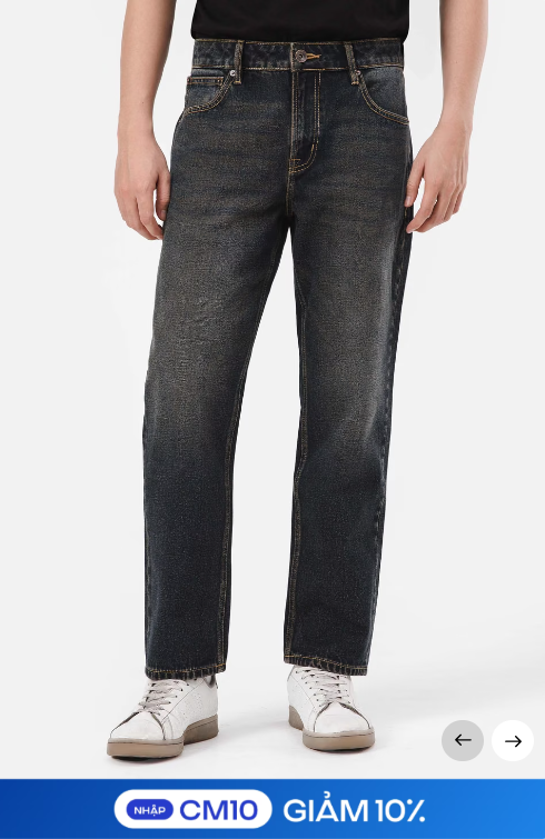 Quần Jeans Nam Copper Denim Straight