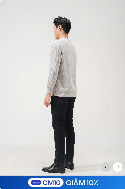 Quần Jeans Nam Basics dáng Slim fit